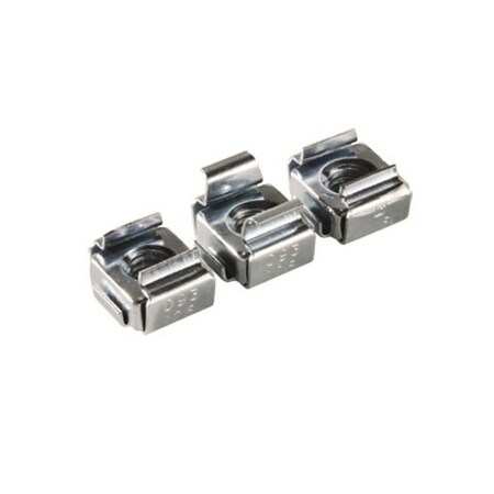 Ortronics RACK UNIT CAGE NUTS, #12-24 THREAD, PKG OF 50, CLEAR, PK 50 RU-1224CN